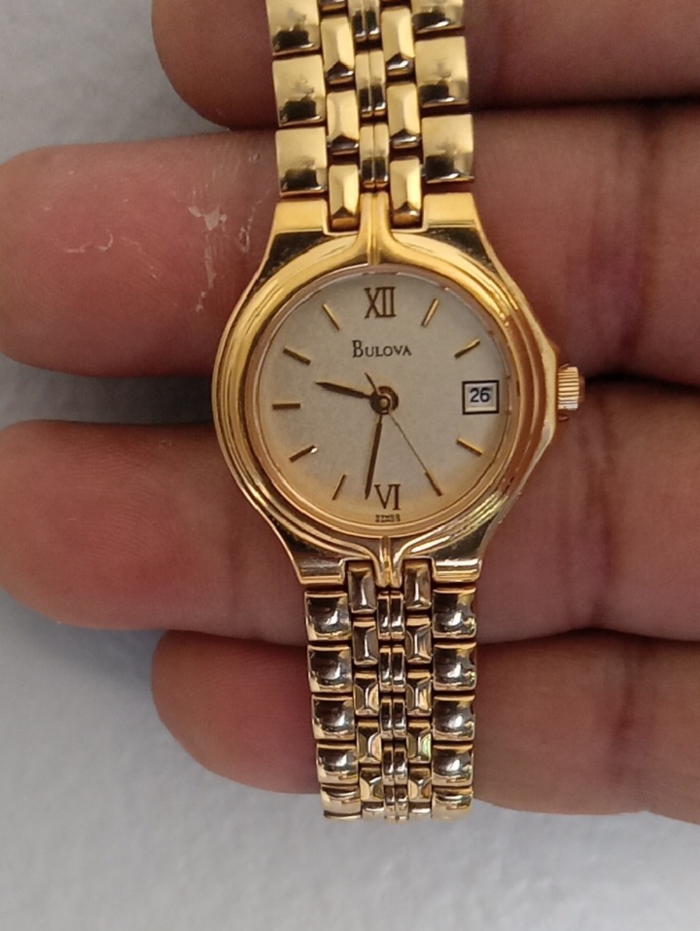 Bulova Gold Women's Bracelet Watch with Date Window